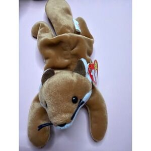 Ty Beanie Babies Sly the Fox Brown White Plush Stuffed Animal Toy with Tags